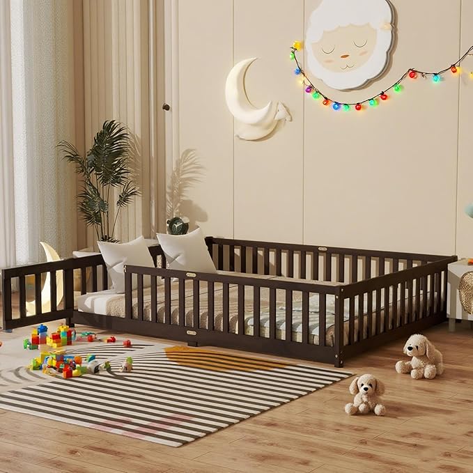 Queen Size Floor Bed Frame by Bellemave