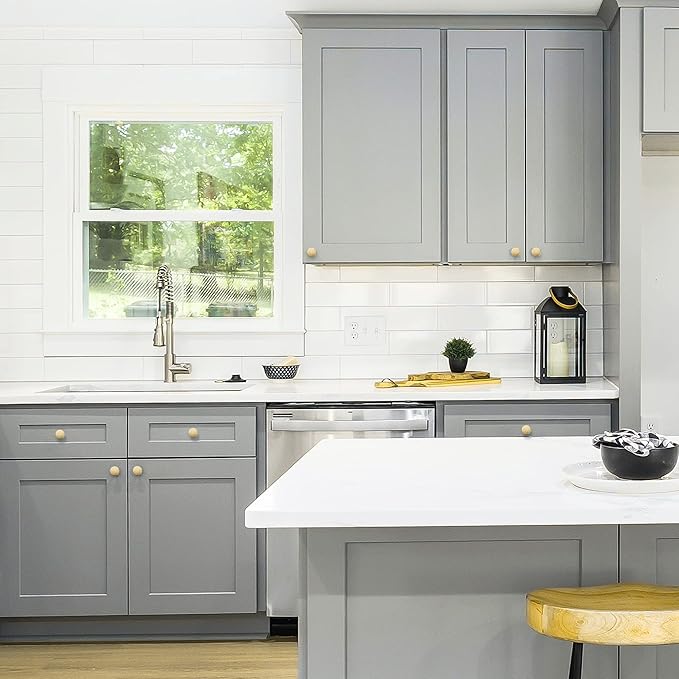 Ravinte 30Pack Drawer Pulls 1-1/4 Inch Kitchen Cabinet Knobs Solid Brushed - Image 6