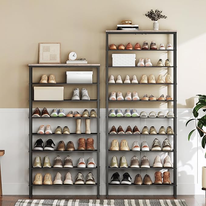 8 Tier Shoe Rack, Shoe Storage Organizer, Large Capacity Shoe Shelf Holds 32 - Image 2