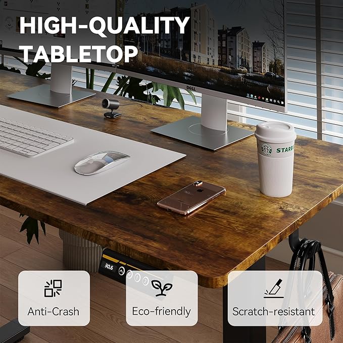 Electric Standing Desk Adjustable Height 55"x24" Stand Up Desk - Image 3
