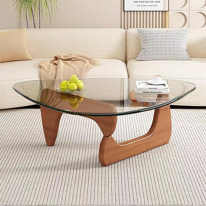 Modern Glass Coffee Table for Living Room, Small mid Century Coffee Table - Image 8