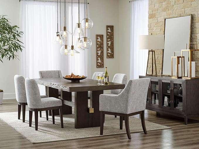 Signature Design by Ashley Burkhaus Traditional Dining Upholstered Arm Chair - Image 12