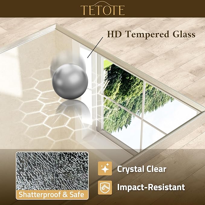 TETOTE Brushed Nickel Vanity Mirror - Image 4