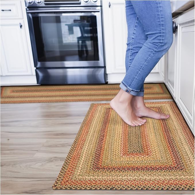 Kingston Jute Braided Rug Runners 22x72 – A Multicolor Braided Runner Rug to by Homespice