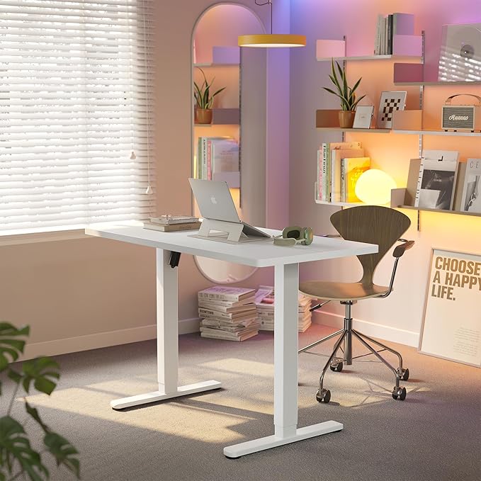 HUANUO Electric Standing Desk, 48 x 28 Inch Height Adjustable Computer Desk by HUANUO