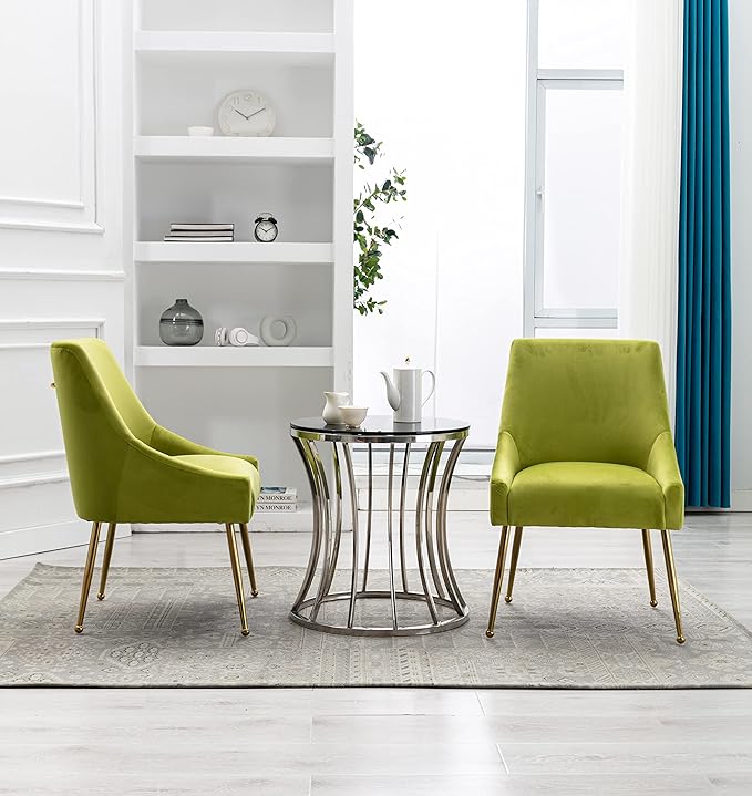 Velvet Dining Chairs, Furniture Collection Modern Contemporary Upholstered - Image 7