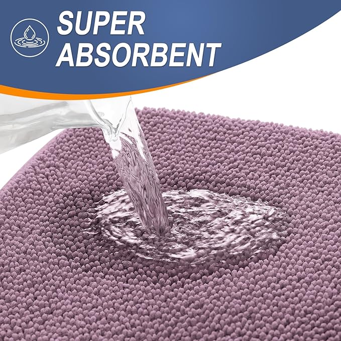 OLANLY Thick Memory Foam Bath Mat Rug 30x20, Extra Soft Absorbent Bathroom Rug - Image 3