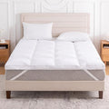 3 Inch White Goose Feather Mattress Topper, King Feather Bed Topper, Mattress by LeWinBedding