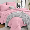 HEVUMYI Pink Twin Comforter Set by HEVUMYI