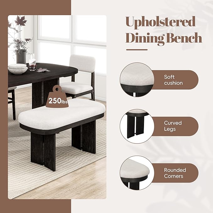 Ball & Cast Wood Dining Table Set - Image 5