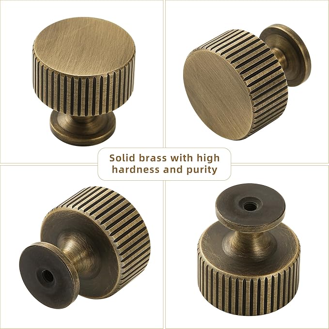 Antique Brass Cabinet Knob - Image 3