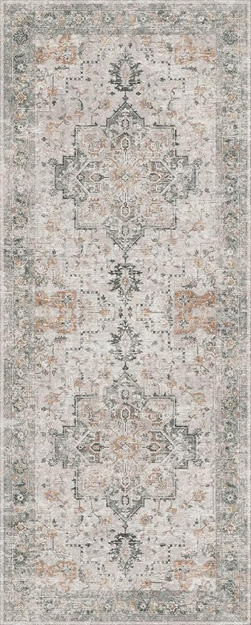 GENIMO Runner Rug 2x10 Machine Washable Non Slip Vintage Hallway Runner Rug - Image 8