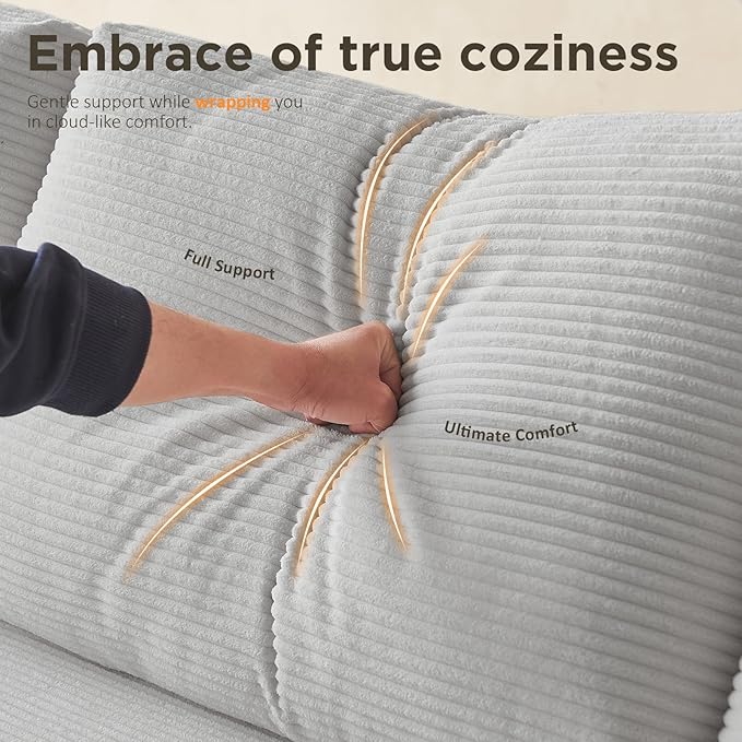 INGEROOM 79" Cloud Couch, Loveseat Sofa - Image 3