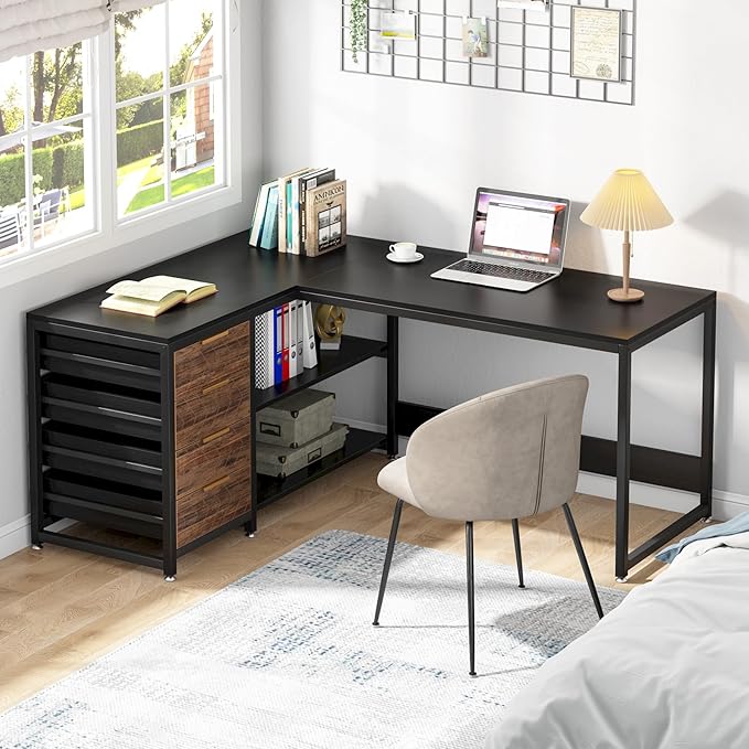 LITTLE TREE 59-Inch L Shaped Desk - Image 5