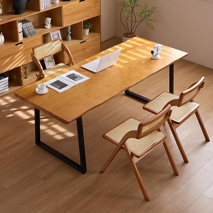 Modern Solid Wood Executive Desk – Spacious and Minimalist Home Office - Image 7