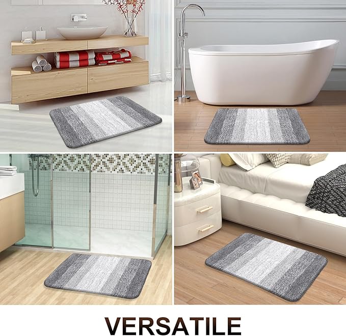 OLANLY Bathroom Rugs Mat 24x16, Extra Soft Absorbent Microfiber Bath Rugs - Image 7