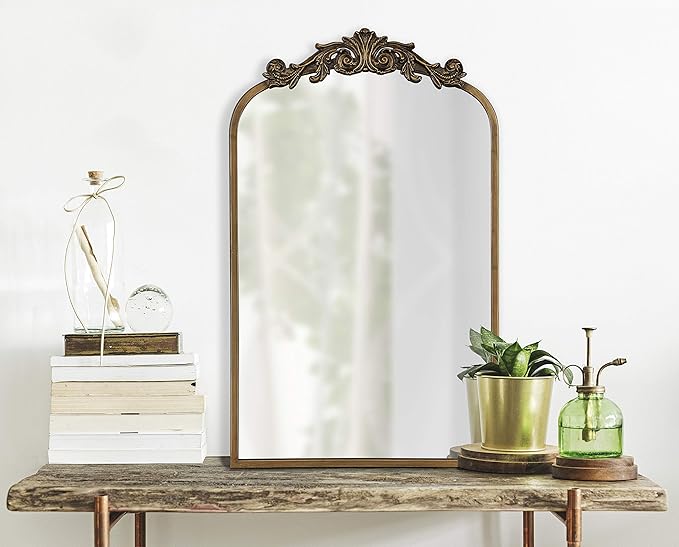 Kate and Laurel Arendahl Traditional Arch Mirror, Baroque Inspired Wall Decor - Image 4
