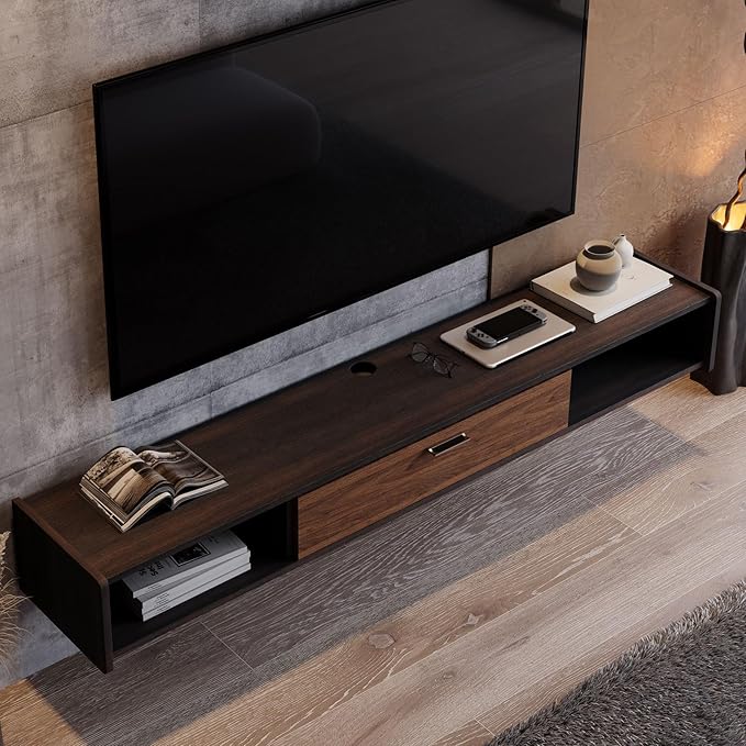 47'' Floating TV Stand, Wall Mounted TV Console, Floating TV Cabinet, Under TV - Image 3