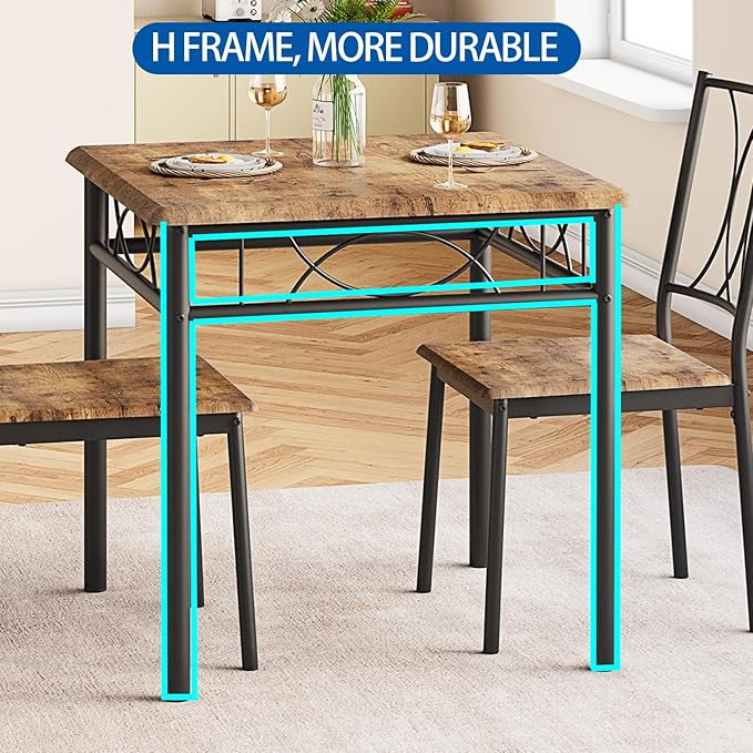 Dining Table Set for 2, Kitchen Table - Image 5