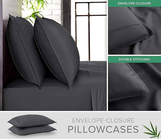 Twin Sheets by Pure Bamboo, Genuine 100% Organic Viscose Derived from Bamboo - Image 3
