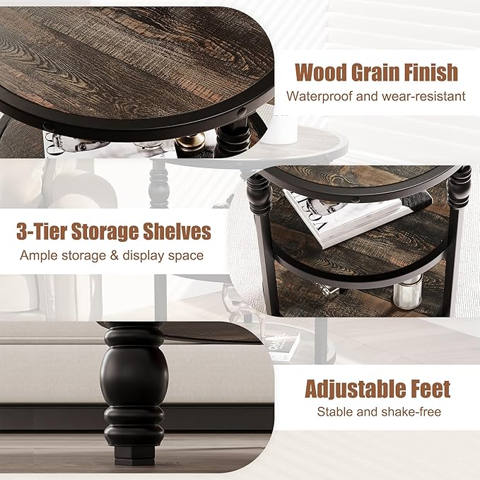 GarveeHome Round End Table Accessories - Image 3
