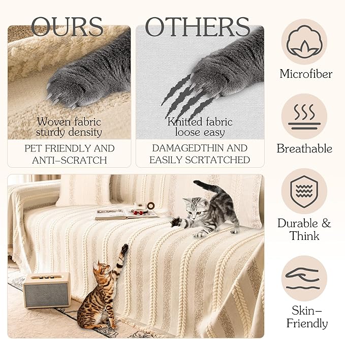 Couch Cover for Dogs Washable Sofa Cover, Sectional Couch Covers, Sofa Covers - Image 3