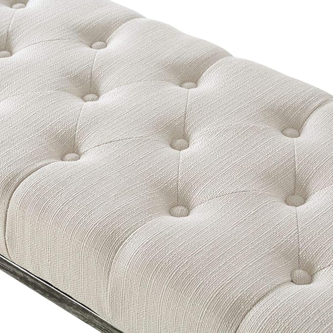 24KF Upholstered Tufted Long Bench Seats - Image 5