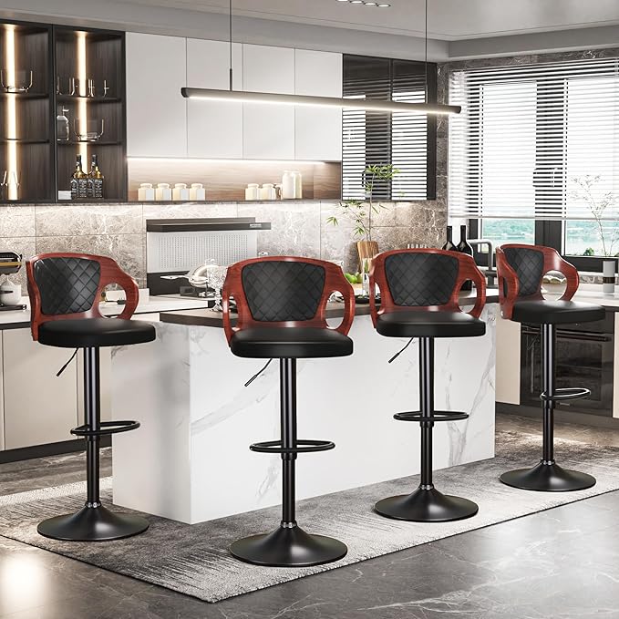 VECELO BarStools Set of 2, Counter Height Stools by VECELO