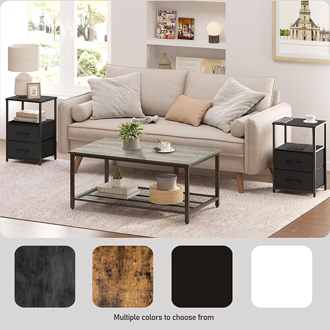 TUTOTAK End Table, Night Stand, Side Table, Nightstand - Image 9
