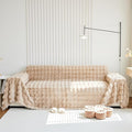 Soft Warm Faux Fur Sofa Cover Thick Shaggy Fuzzy Sectional Couch Cover Plush by VMVOUGEMARKET