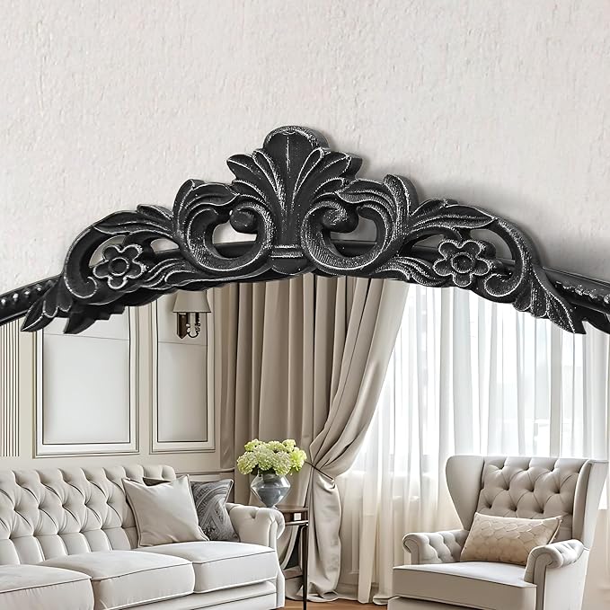 Micasso Black Large Vintage Mirror, Living Room - Image 3