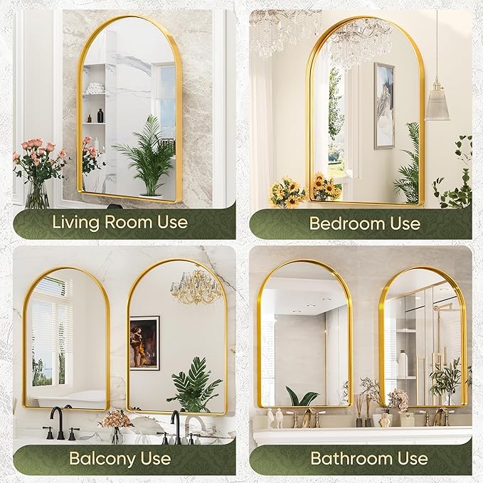 Suidia 22" x 30" Bathroom Mirror, Bathroom Vanity Mirror Metal Framed, - Image 9