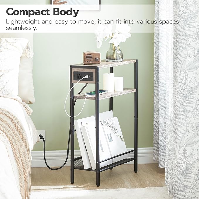 HOOBRO Small Narrow Side Table - Image 5