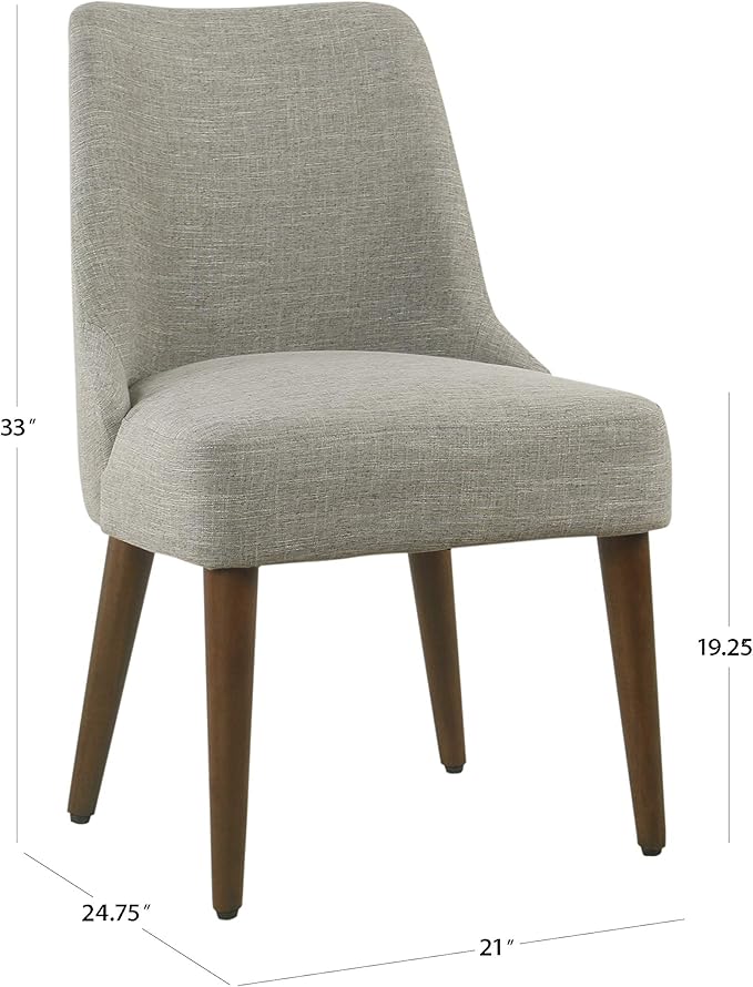 Homepop Home Decor | Upholstered Gayle Slide Dining Chair | Dining Chair Single - Image 2