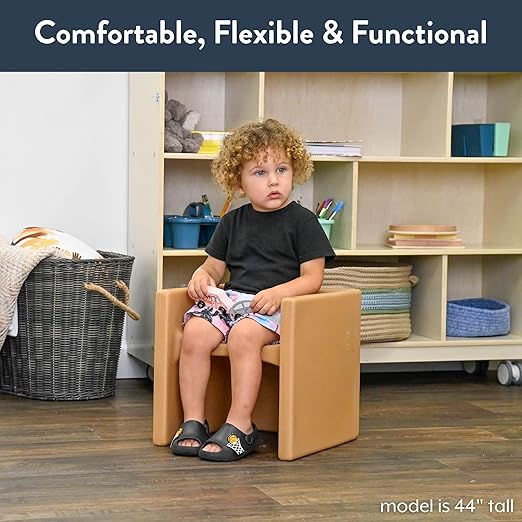 Children's Factory Cube Chairs, Woodland CF910-047, Classroom Furniture - Image 6