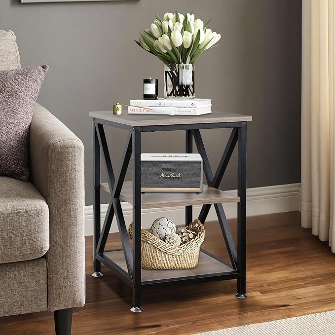 End Tables Living Room Set of 2, Indoor Side Tables Living Room - Image 7