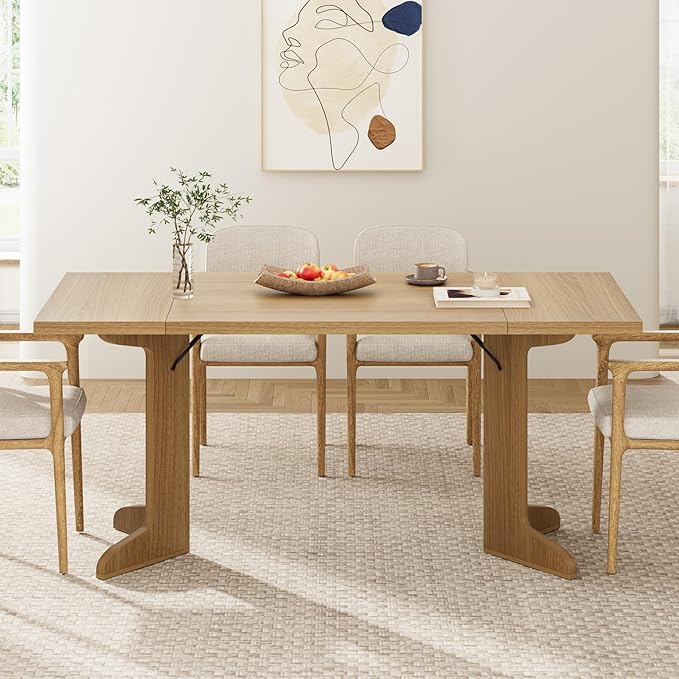 71" Large Dining Table for 6, Farmhouse Kitchen Table - Image 7