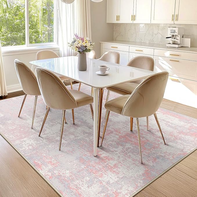 Washable Area Rugs 5'x8' Non-Slip Modern Abstract Soft - Image 7
