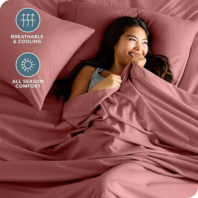 Bare Home Split Head Flex King Sheet Set - Image 4
