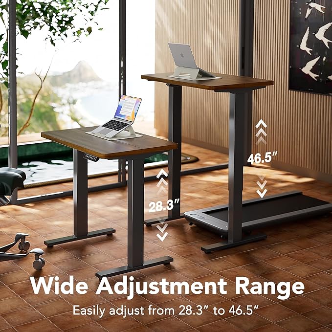 HUANUO 43 x 24 inch Electric Standing Desk Adjustable Height, 4 Memory Height - Image 4