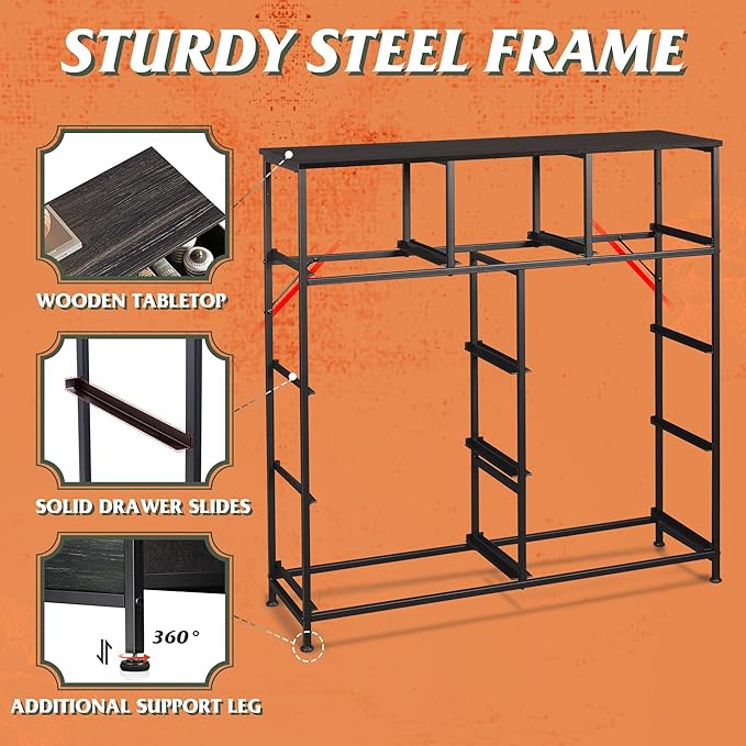 WLIVE 9-Drawer Dresser, Fabric Storage Tower - Image 6