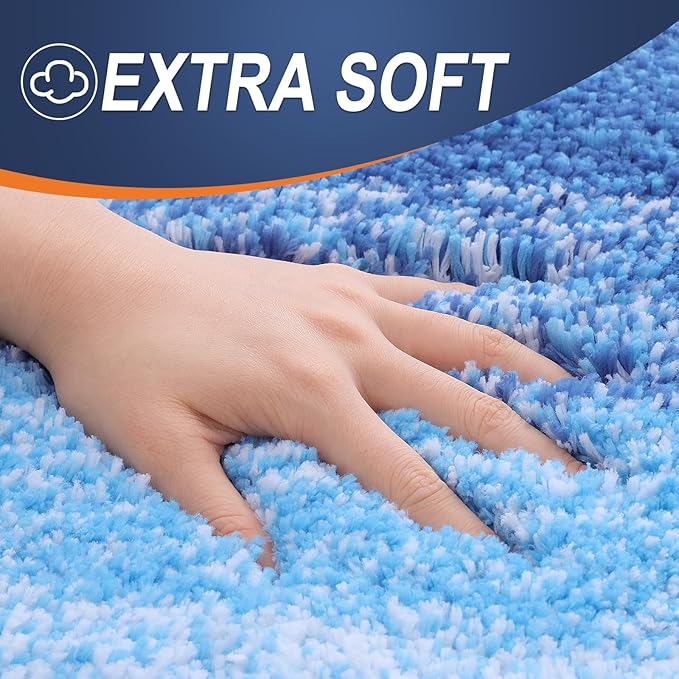 OLANLY Bathroom Runner Rugs 70x24, Extra Soft Absorbent Microfiber Bath Rugs - Image 2