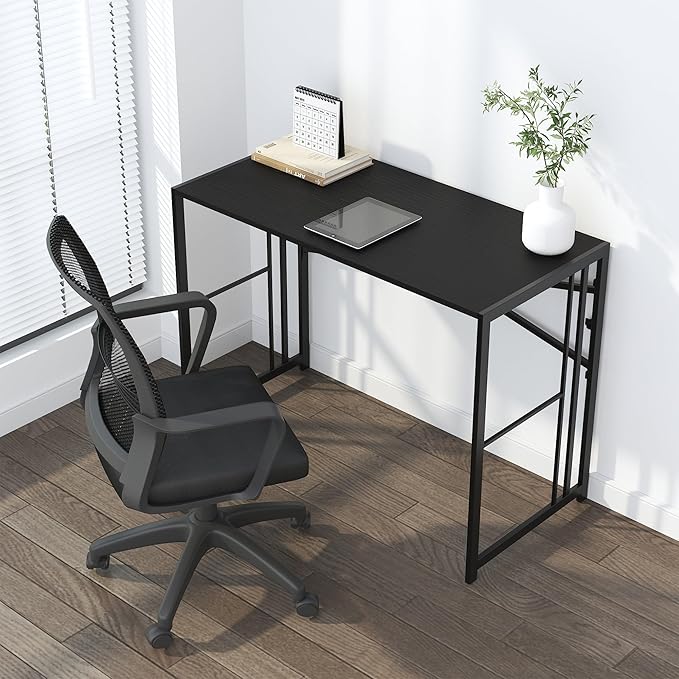 Folding Desk 40 inch Writing Gaming Computer Camping Desk, No Assembly Required - Image 2