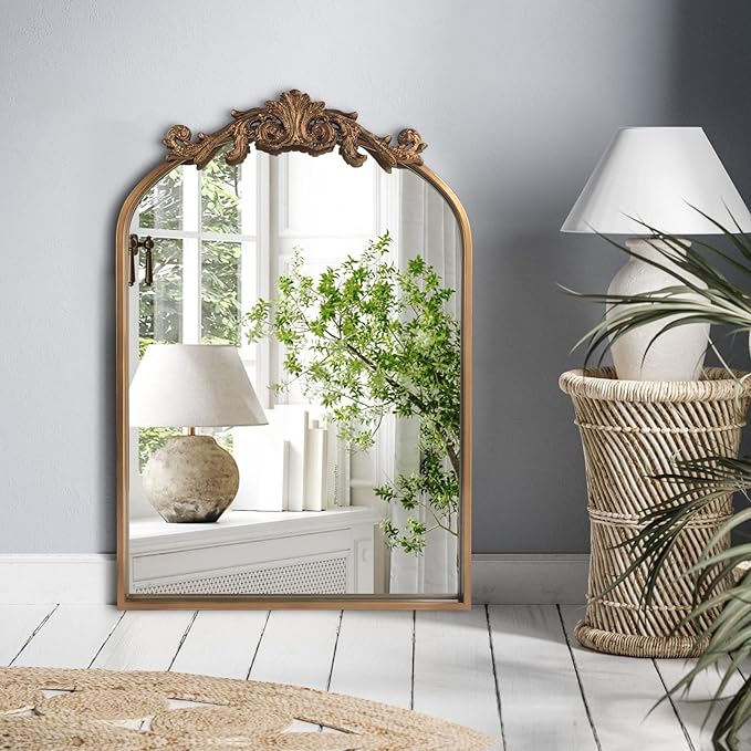 Wall Mirror Window Decorative Traditional Vintage Ornate Baroque Mirrors - Image 2