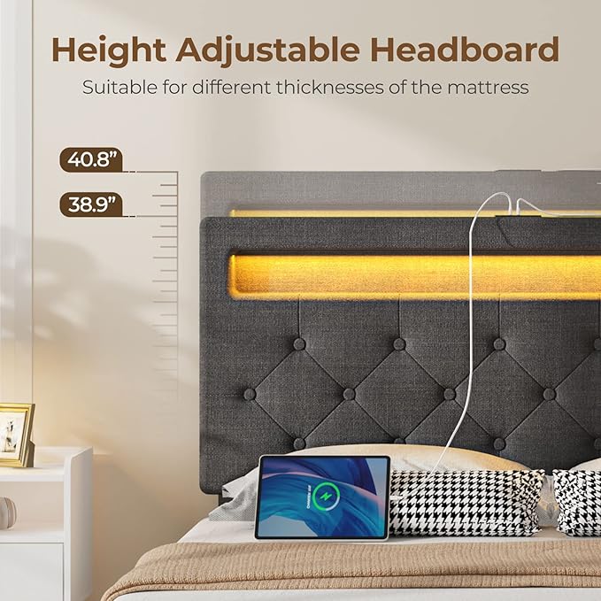 Rolanstar Full Size Bed Frame - Image 6