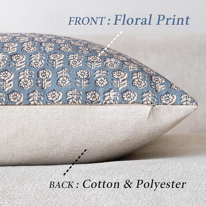 Foindtower Set of 2 Decorative Neutral Body Lumbar Throw Pillow Covers Vintage - Image 2