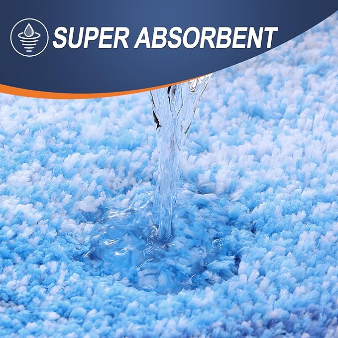 OLANLY Bathroom Runner Rugs 47x17, Extra Soft Absorbent Microfiber Bath Rugs - Image 3