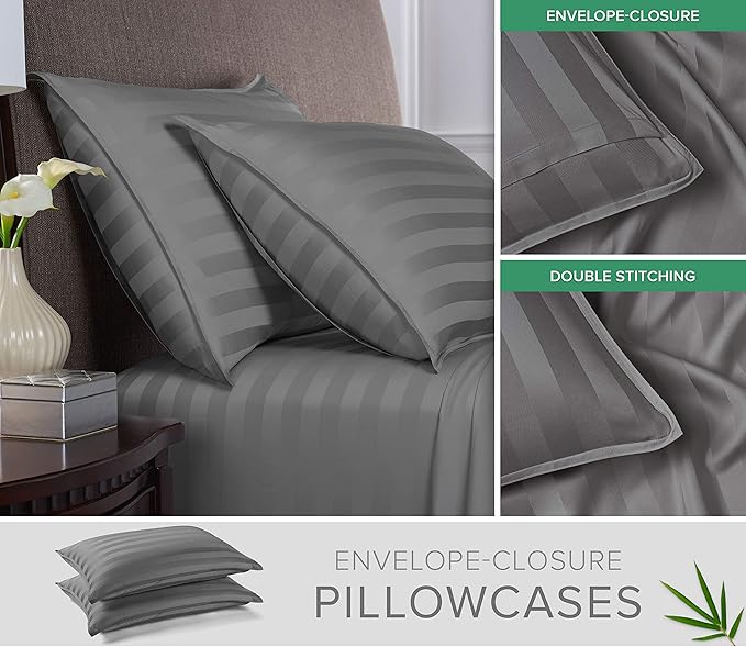 California King Sheets by Pure Bamboo, Genuine 100% Organic Viscose Derived - Image 3