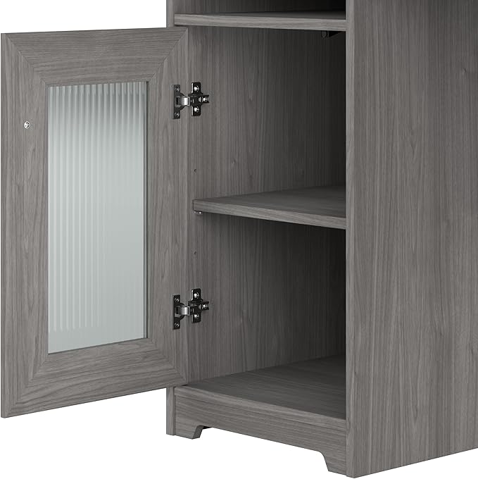 Bush Furniture Cabot L Shaped Computer Desk in Modern Gray | Corner Table - Image 6