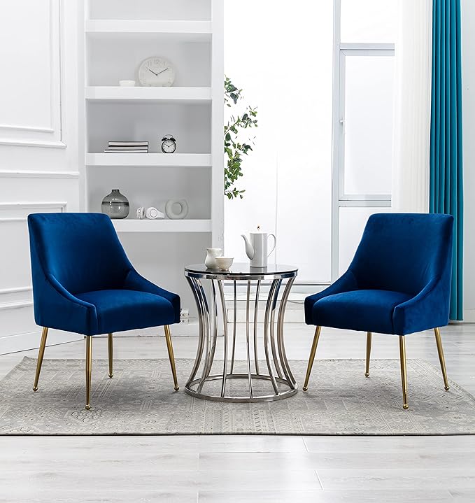 Velvet Dining Chairs, Furniture Collection Modern Contemporary Upholstered - Image 2